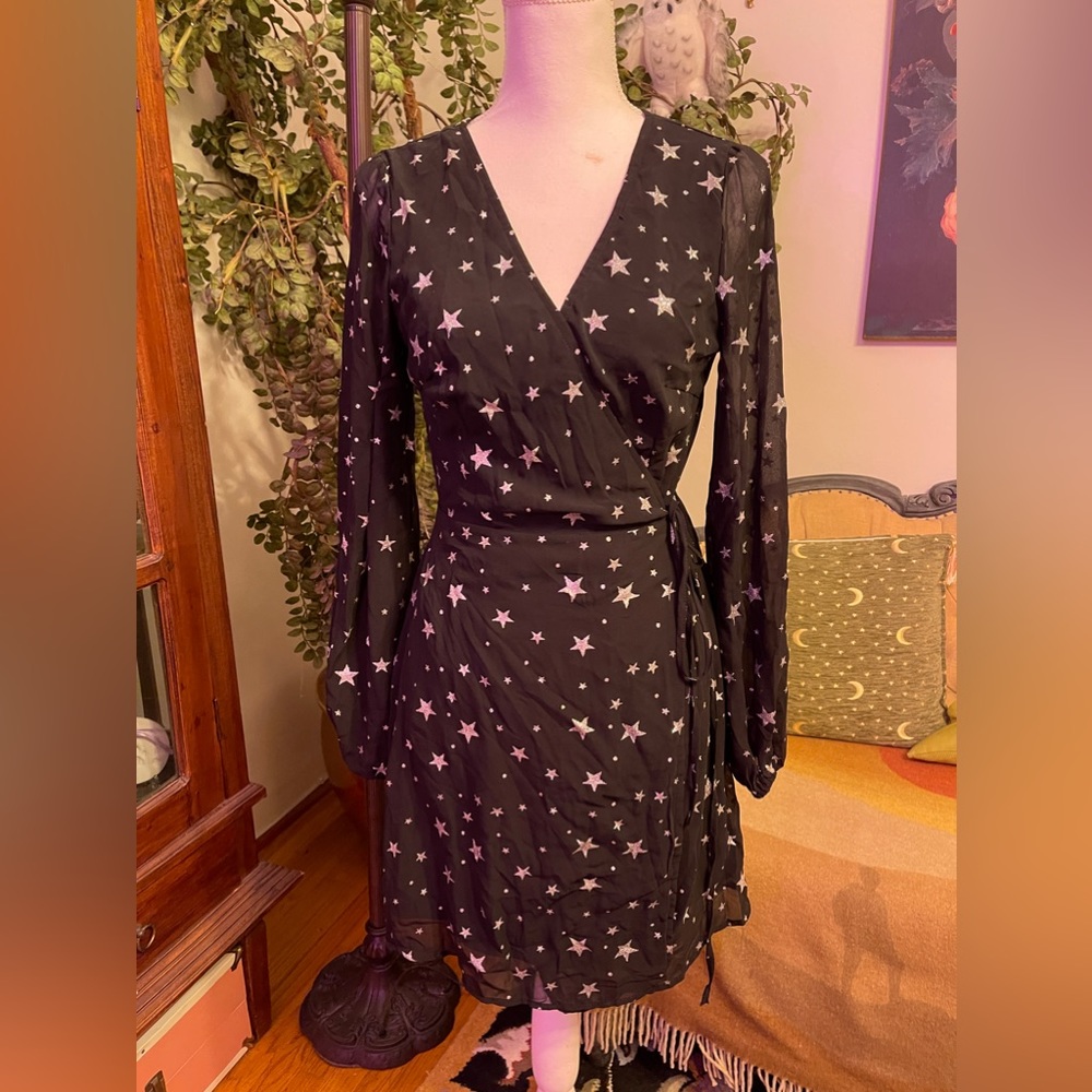 Starry black dress